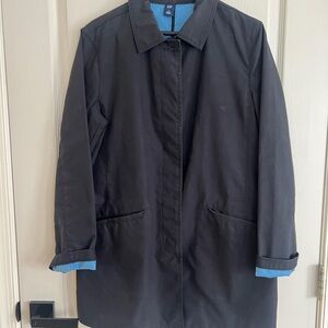 Gap Black Trench Coat size L